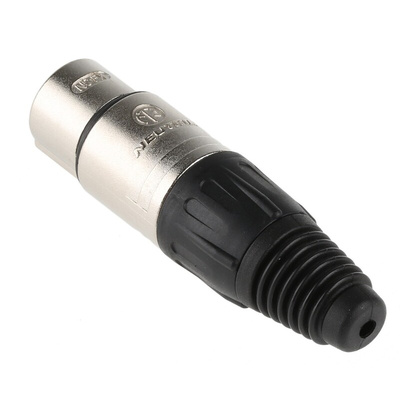Neutrik Cable Mount XLR Connector, Female, 50 V, 4 Way, Silver over Nickel Plating