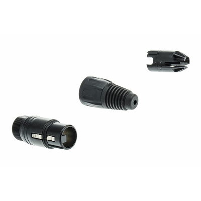 Neutrik Cable Mount XLR Connector, Female, 50 V, 3 Way, Silver over Nickel Plating