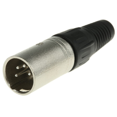RS PRO Cable Mount XLR Connector, Male, 4 Way
