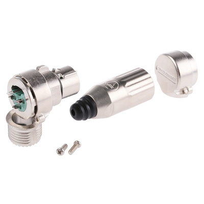Switchcraft Cable Mount XLR Connector, Right Angle, Female, 3 Way, Silver Plating