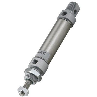 RS PRO Pneumatic Roundline Cylinder 16mm Bore, 200mm Stroke, Double Acting