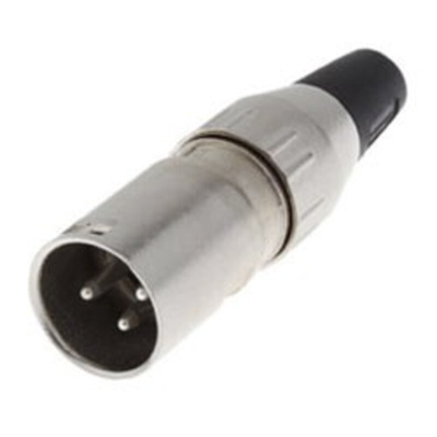 Deltron Cable Mount XLR Connector, Male, 50 V ac, 3 Way, Gold Plating
