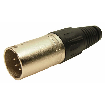 RS PRO Cable Mount XLR Connector, Male, 5 Way, Silver Plating