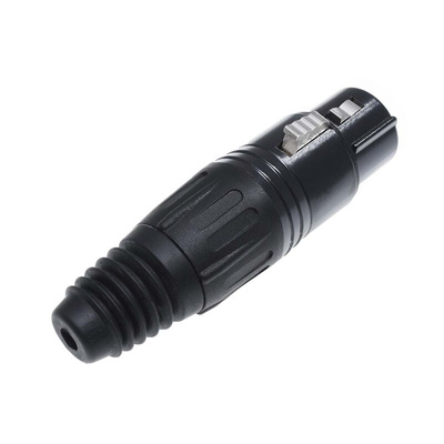 RS PRO Cable Mount XLR Connector, Female, 75 V, 5 Way, Silver Plating