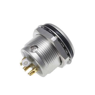 RS PRO Panel Mount XLR Connector, Male, 50 V, 4 Way, Gold Plating