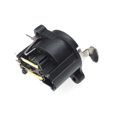 RS PRO Panel Mount XLR Connector, Female, 50 V, 5 Way, Gold Plating