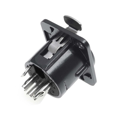 RS PRO Panel Mount XLR Connector, Female, 50 V, 4 Way, Silver Plating