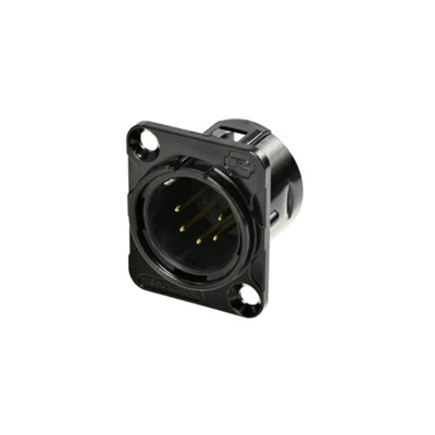 Re-An Products Socket Mount XLR Connector, Male, 5 Way