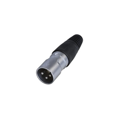 Re-An Products Socket Mount XLR Connector, Male, IP65, 3 Way