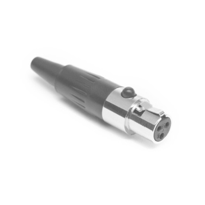 Amphenol Audio Cable Mount XLR Connector, Female, IP00, 1 kV, 3 Way, Gold over Silver Plating