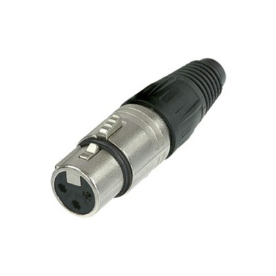 Neutrik Cable Mount XLR Connector, Female, 50 V, 3 Way, Silver over Nickel Plating