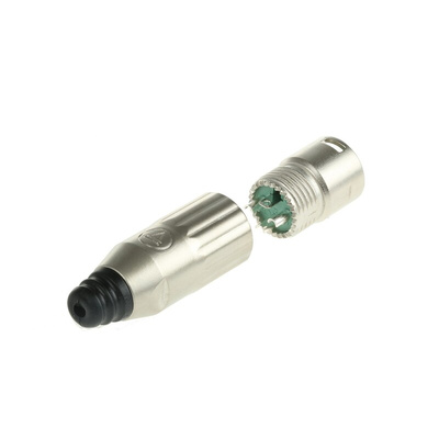 Switchcraft Cable Mount XLR Connector, Male, 3 Way, Silver Plating