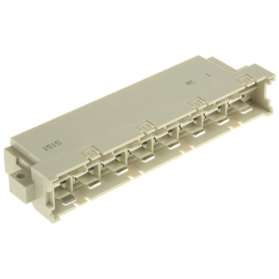 RS PRO 15 Way 5.08mm Pitch, Type H15 Class C3, 2 Row, Right Angle DIN 41612 Connector, Plug