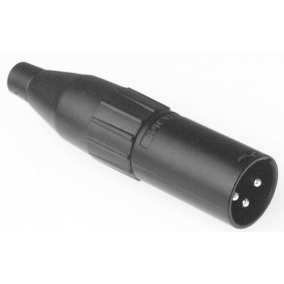Amphenol Cable Mount XLR Connector, Male, 133 V ac, 3 Way, Silver Plating