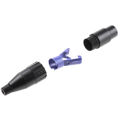 Amphenol Industrial Cable Mount XLR Connector, Female, 3 Way, Tin Plating