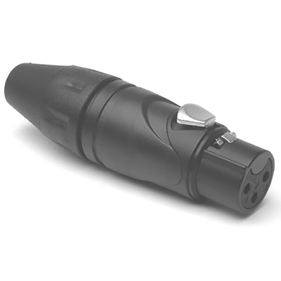 Amphenol Cable Mount XLR Connector, Female, 133 V, 3 Way, Silver Plating