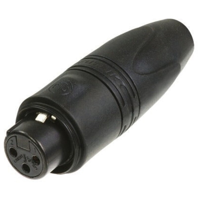 Neutrik Cable Mount XLR Connector, Female, 50 V, 3 Way, Gold Alloy over Nickel Plating