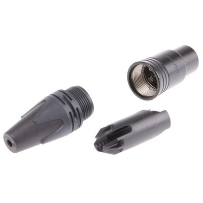Neutrik Cable Mount XLR Connector, Female, 50 V, 3 Way, Silver Plating