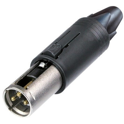 Neutrik Cable Mount XLR Connector, Female, 50 V, 3 Way, Gold Plating