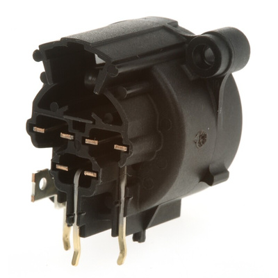 Neutrik PCB Mount XLR Connector, Right Angle, Female, 50 V, 3 Way, Gold Cobalt over Enickel Plating