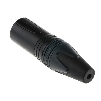 Neutrik Cable Mount XLR Connector, Male, <50 V, 3 Way, Au over Ni Plating