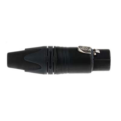 Neutrik Cable Mount XLR Connector, Female, <50 V, 3 Way, Au over Ni Plating