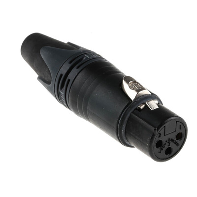 Neutrik Cable Mount XLR Connector, Female, <50 V, 3 Way, Au over Ni Plating
