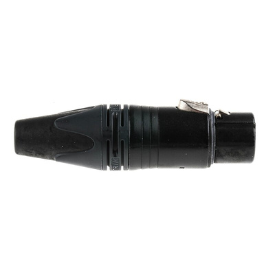 Neutrik Cable Mount XLR Connector, Female, 50 V, 4 Way, Gold Plating