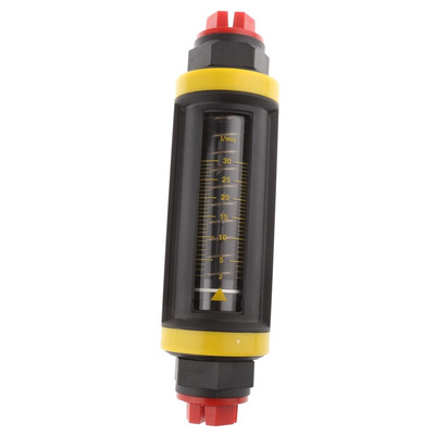 Parker Easiflow Series Variable Area Flow Meter for Liquid, 2 L/min Min, 30 L/min Max