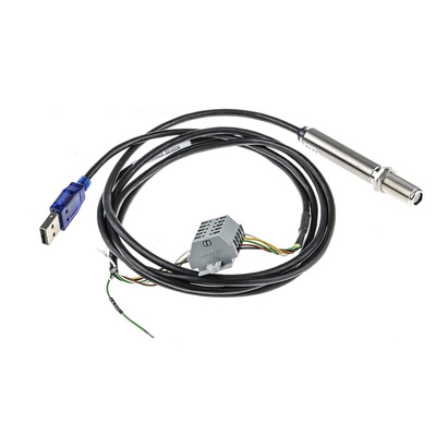 Optris RSCCSLT15SFCB1K V Output Signal USB Infrared Temperature Sensor, 1m Cable, -20°C to +350°C