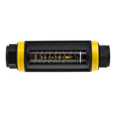 Parker UCC Easiflow Series Variable Area Flow Meter for Liquid, 4 L/min Min, 50 L/min Max