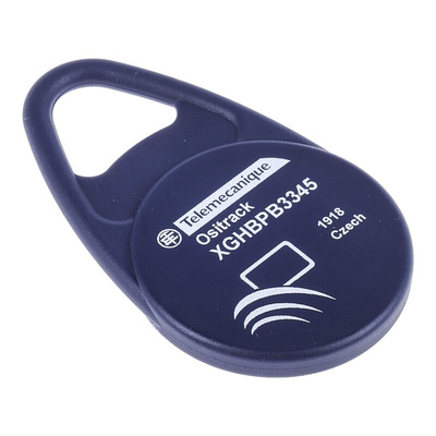 Telemecanique Sensors Key Fob Tag 736 B RFID tags, 30 (XGCS49) mm, 35 (XGCS89, XGCS85) mm, IP67, 31 x 4.8 x 40 mm