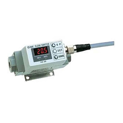SMC PF2A Series Flow Switch Flow Switch, 20 L/min Min, 200 L/min Max