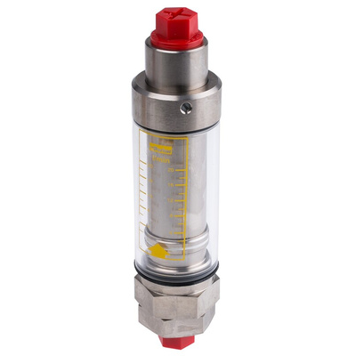 Parker UCC Flowline Series Variable Area Flow Meter for Liquid, 2 L/min Min, 20 L/min Max