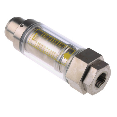 Parker UCC Flowline Series Variable Area Flow Meter for Liquid, 5 L/min Min, 55 L/min Max