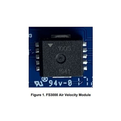 Renesas Electronics FS3000 Series Air Velocity Module Airflow Sensor for Air, 1 m/s Min, 15 m/s Max
