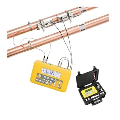 Digitron PF333 Series Portable Ultrasonic Liquid Flow/Heat Meter Flow Meter for Fluid, Liquid, 0.1 m/s Min, 20 m/s Max