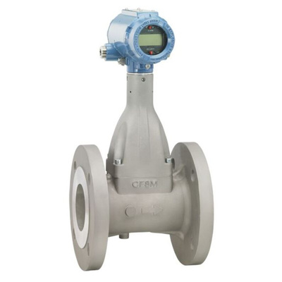 Rosemount 8600 Series Vortex Flowmeter Flow Meter for Gas, Liquid, Vapour, 0.3 l/min Min, 3000 L/min Max