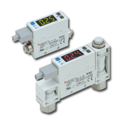 SMC PFM7 Series Digital Flow Switch For Air Flow Sensor, 0.5 l/min Min, 25 L/min Max