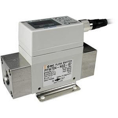 SMC PF2W Series Digital Flow Switch Flow Switch for Water, 2 L/min Min, 16 L/min Max