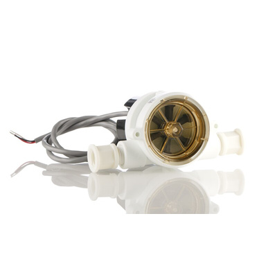 Gems Sensors RFO Series RotorFlow Electronic Flow Sensor for Liquid, 2 L/min Min, 20 L/min Max