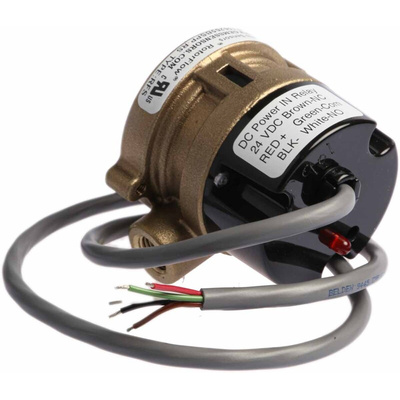 Gems Sensors RFS Series RotorFlow Electronic Flow Sensor for Liquid, 2 L/min Min, 20 L/min Max