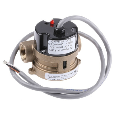 Gems Sensors RFS Series RotorFlow Electronic Flow Sensor for Liquid, 15 L/min Min, 75 L/min Max