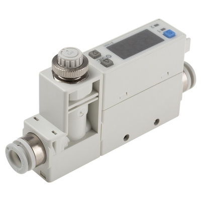 SMC PFM Series Integrated Display Flow Switch for Dry Air, Gas, 1 L/min Min, 50 L/min Max