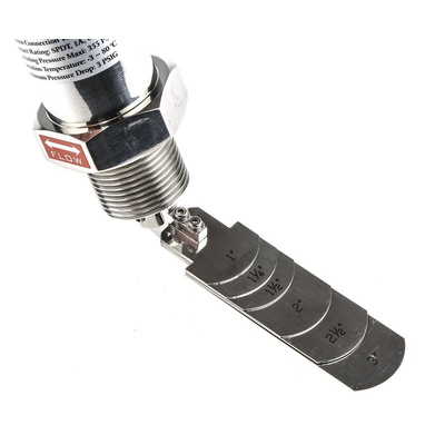 Cynergy3 LFS Series Paddle Flow Switch, 15.2 L/min, 19 L/min Min, 60.6 L/min, 83.3 L/min Max