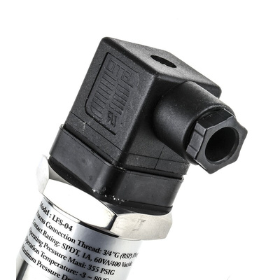 Cynergy3 LFS Series Paddle Flow Switch, 15.2 L/min, 19 L/min Min, 60.6 L/min, 83.3 L/min Max