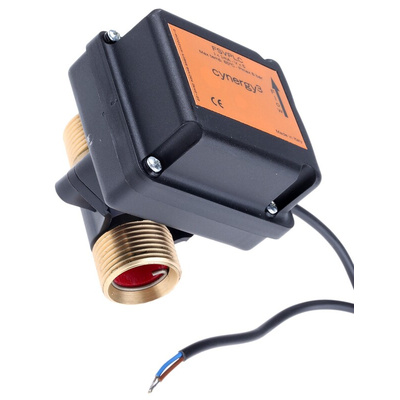 Sensata/Cynergy 3 FSVPLC Series In-line Flow Switch for Liquid, 0.6 L/min Min, 80 L/min Max