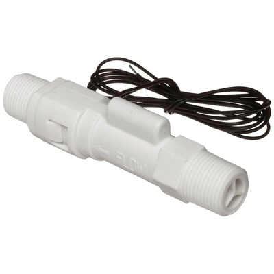 Gems Sensors FS-380P Series Piston Flow Switch for Liquid, 1 gal/min Max