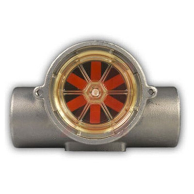 Gems Sensors RFI Series RotorFlow Flow Indicator for Fluid, Liquid, 1.5 gal/min Min, 20 gal/min Max