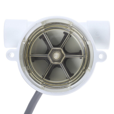 Gems Sensors RFS Series RotorFlow Electronic Flow Sensor for Liquid, 0.1 gal/min Min, 5 gal/min Max
